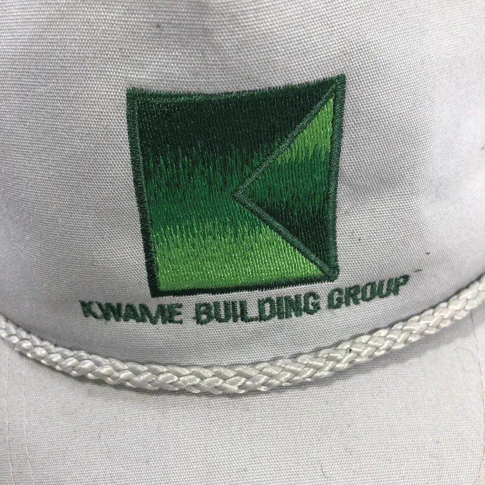 Kwame Building Group Rope Hat Cap Yupoong Adjustable Strap One Size Fits Most OS